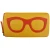 ili New York Eyeglass Case with Frame Graphic-6462 in YellowOrange - Image 1