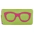 Eyeglass Case with Frame Graphic-6462 - Pear/Indian Pink