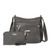 Uptown Bagg With RFID Phone Wristlet - B0865 STERLING SHIMMER