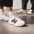 Women's 327 - SEA SALT with NB 103 WHITE and Black
