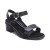 Women's Mae Adjustable Quarter Strap Heel - Black