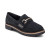 Women's Collette Arch Support Loafer - Black Suede
