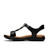 Clarks Womens Kitly Gem in Black Leather - Image 2