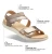 Women's Capri Sandal - Textured Pearl Leather