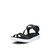 Women's Soft Sandal 3-Strap - Black/Black