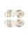 Women's Soft Sandal 3-Strap - Python/Pure Cashmere Metallic