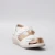 Women's Dimone - Ivory And Gold Print Leather