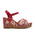 Clarks Womens Chicly Floral in Red Print - Image 1