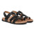 Women's Eureka Strappy Sandal - Black Leather