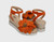 Women's Crown - Orange Suede