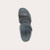 Women's Krista - Graphite Striped Suede with Black