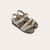 Women's Krista - Platinum Striped Suede with Light Gold
