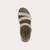 Women's Krista - Platinum Striped Suede with Light Gold