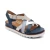 Women's Carmen Cross Band Adjustable Sandal - Navy Multi