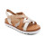 Women's Carmen Cross Band Adjustable Sandal - Champagne Multi