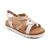 Women's Carmen Cross Band Adjustable Sandal - Champagne Multi