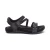 Women's Jess Adjustable Quarter Strap Sandal - Black Sparkle