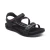 Women's Jess Adjustable Quarter Strap Sandal - Black Sparkle