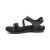 Women's Jess Adjustable Quarter Strap Sandal - Black Sparkle