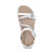 Women's Jess Adjustable Quarter Strap Sandal - White
