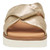 Women's Mitzi Knotted Slide - Champagne Italian Metallic Kid Suede