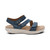 Women's Savannah Adjustable Quarter Strap Sandal - Hazy Blue