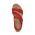 Women's Savannah Adjustable Quarter Strap Sandal - Red
