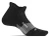 Feetures Merino 10 Max Cushion No Show Tab in Charcoal