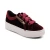 Aetrex Womens Aubrey Arch Support Platform Sneaker in Burgundy Velvet - Image 7