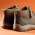 Clarks Womens Orlene Top Waterproof in Dark Sand Nubuck - Image 7