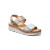 Women's Portola Two Strap Sandal - Two Tone White Leather