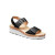 Women's Portola Two Strap Sandal - Black Full Grain Leather