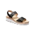 Women's Portola Two Strap Sandal - Black Full Grain Leather
