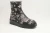 Women's Tiran - Black & Milk Flower Leather