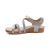 Women's Jillian Braided Quarter Strap Sandal - Brushed Silver
