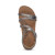 Women's Jillian Braided Quarter Strap Sandal - Brushed Silver