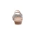 Women's Jillian Braided Quarter Strap Sandal - Brushed Silver