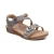 Women's Jillian Braided Quarter Strap Sandal - Brushed Silver
