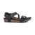 Women's Jillian Braided Quarter Strap Sandal - Black