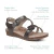 Women's Jillian Braided Quarter Strap Sandal - Black