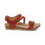 Women's Jillian Braided Quarter Strap Sandal - RED