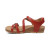 Women's Jillian Braided Quarter Strap Sandal - RED
