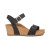 Women's Lexa Quarter Strap Wedge - Black