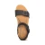 Women's Lexa Quarter Strap Wedge - Black