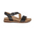 Women's Tamara Asymmetrical Quarter Strap Sandal - Black