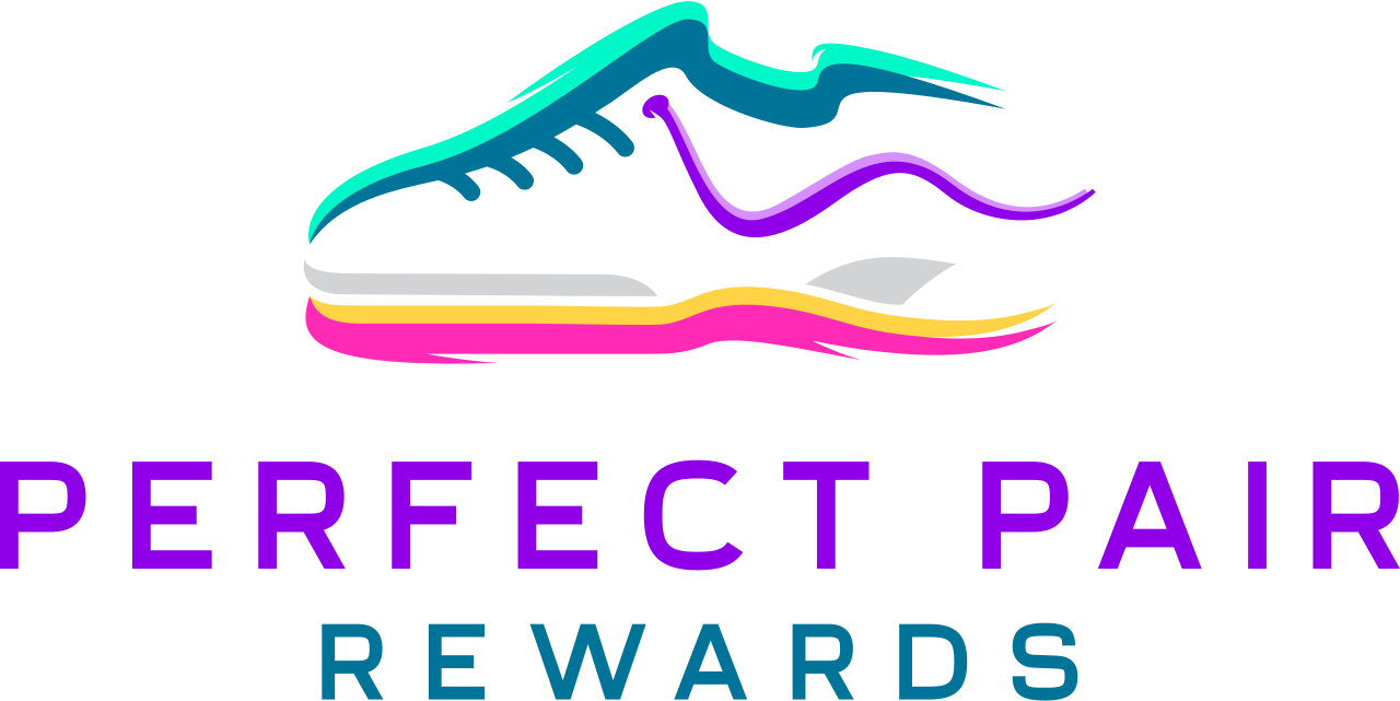 Perfect Pair Rewards, with cartoon shoe.