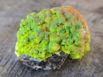 39 Gram Lamellar Autunite Crystal Formation under outdoor light