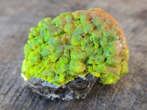 39 Gram Lamellar Autunite Crystal Formation under outdoor light