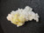 Boltwoodite on Botryoidal Gypsum Matrix under indoor light