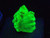 Autunite Crystal in Perky Box, 6 Grams – Fluorescent Uranium Ore under uv light